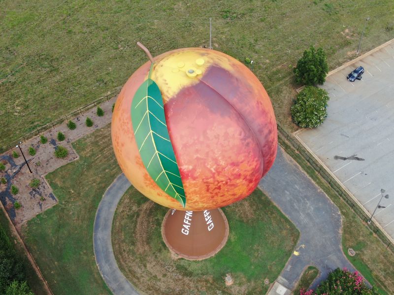 A Peach Big Enough To Stop Traffic