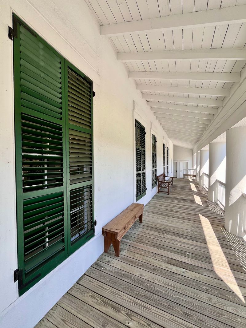 Admire the Mansion's Thick Tabby Walls
