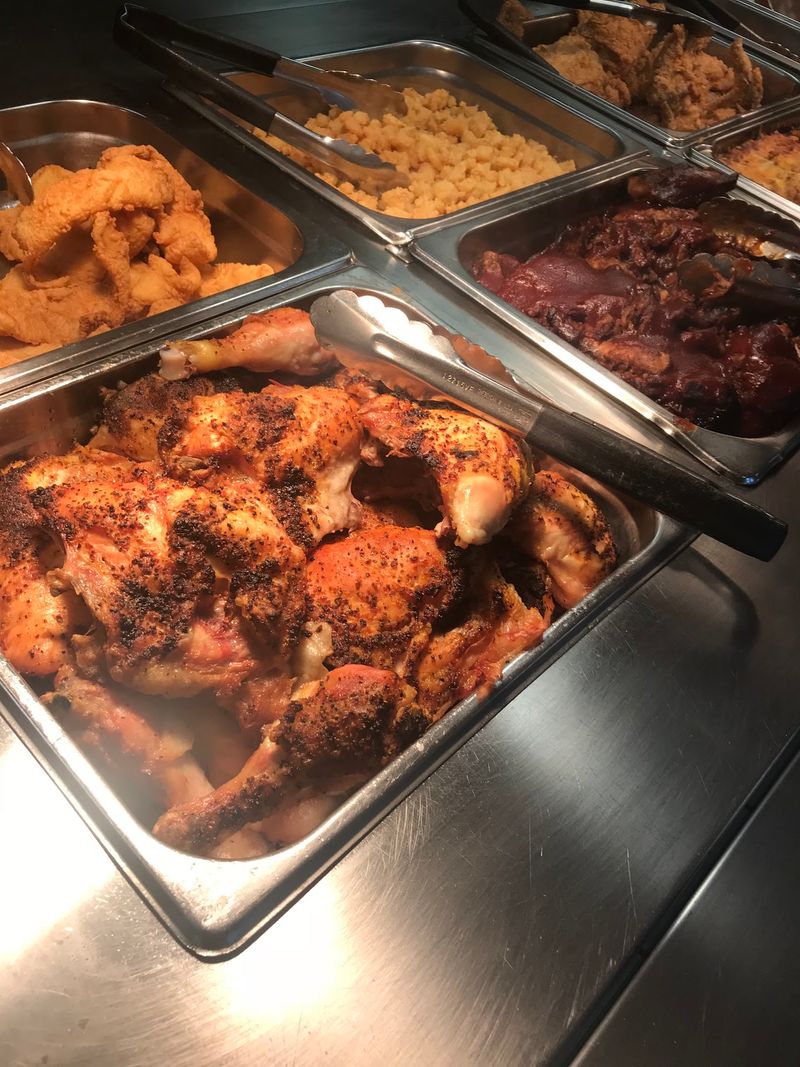 A Buffet Line Full of Real Comfort Food