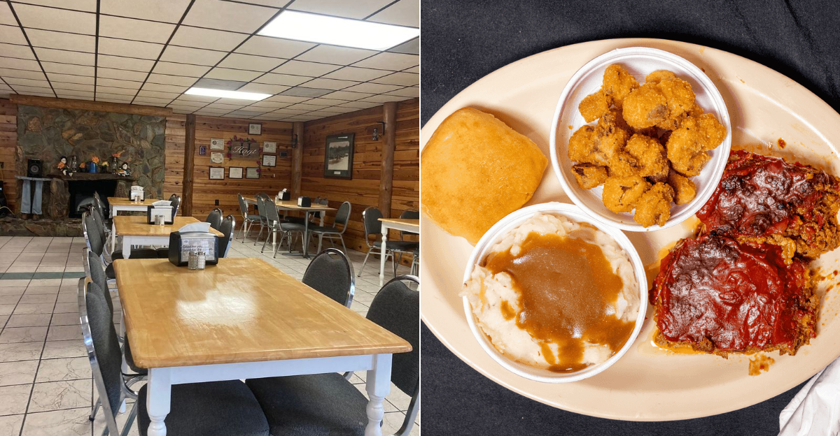 Traditional Southern Meatloaf Meets Warm Peach Cobbler At This North Carolina Buffet