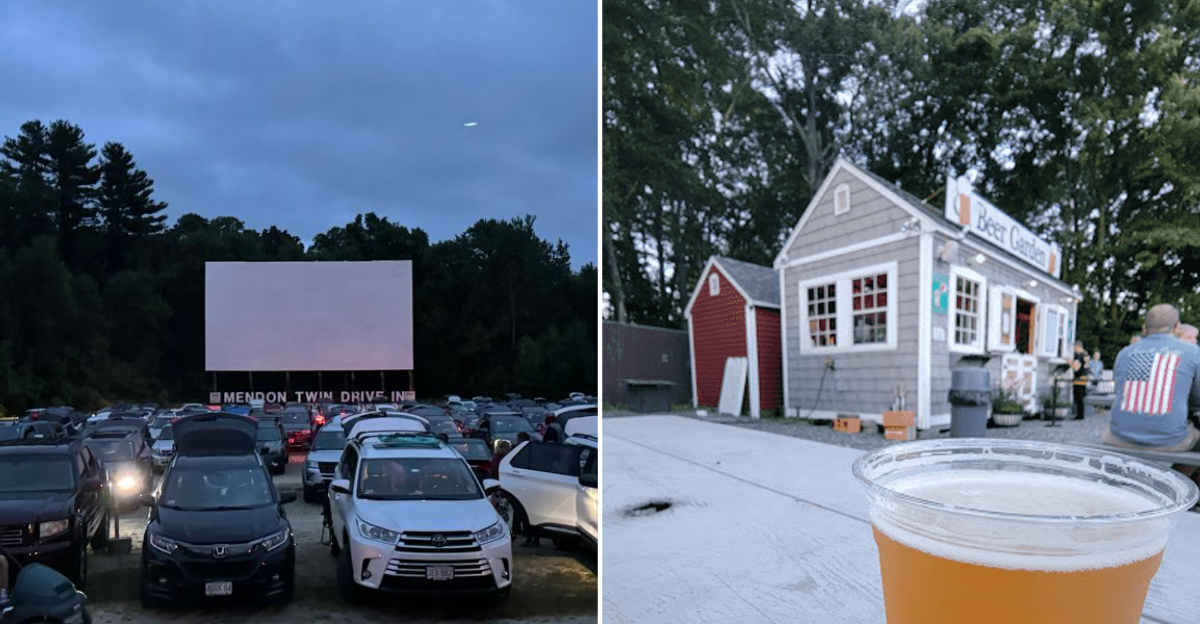 This Massachusetts Twin Drive-In Screens Two Movies Under The Stars, Plus A Beer Garden With Live Bands