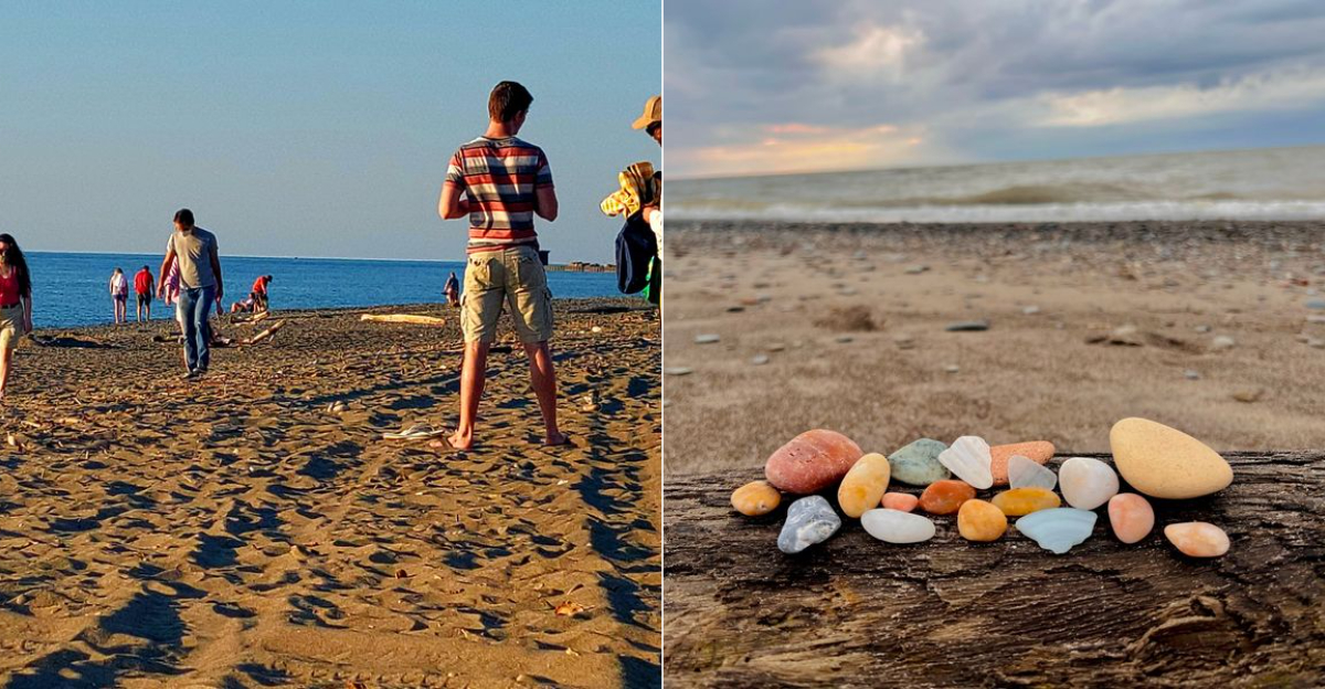 Treasure Hunters Are Rushing To This Beautiful Ohio Beach To Discover Rare Pieces Of Colorful Sea Glass