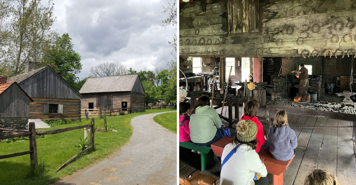 Step Into This 100-Acre Pennsylvania Museum Where A Historic Village Keeps 1800s Farm Life Alive