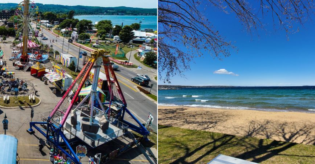 A 1,500-Foot Beach And Walkable Downtown Make This Michigan Park An Easy Summer Day Trip