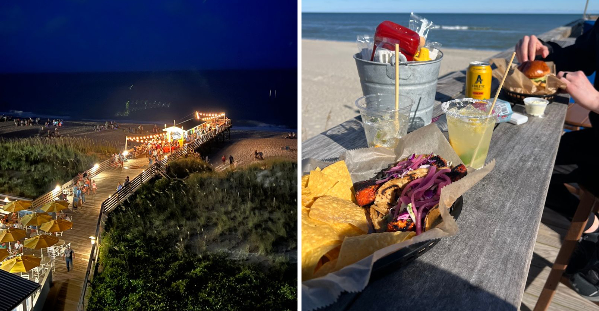 This North Carolina Tiki Bar Over The Water Pairs Fresh Seafood With Unforgettable Ocean Views