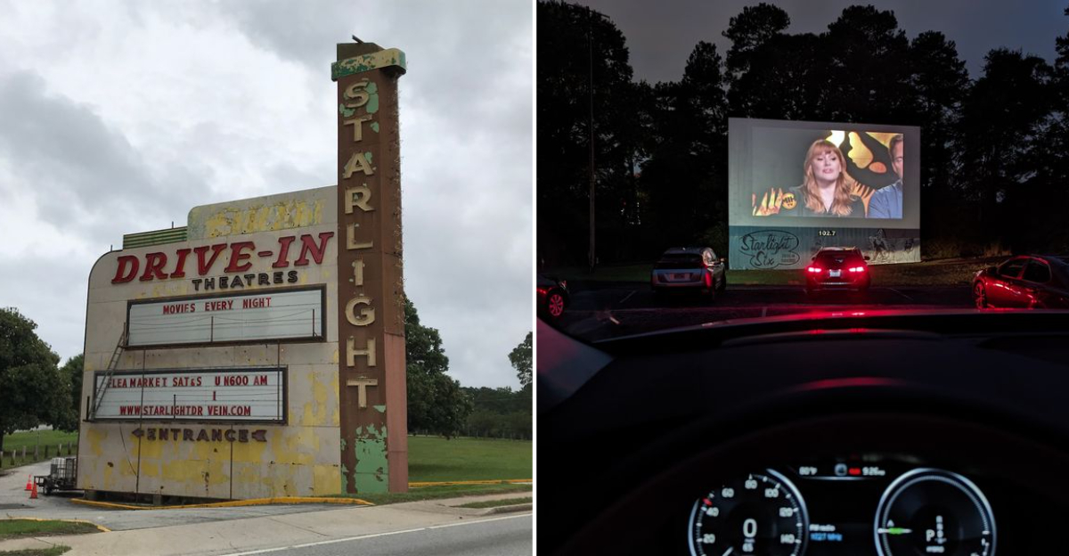 Grab Your Popcorn For This Georgia Drive-In Theater Where Movies Still Play Under The Stars
