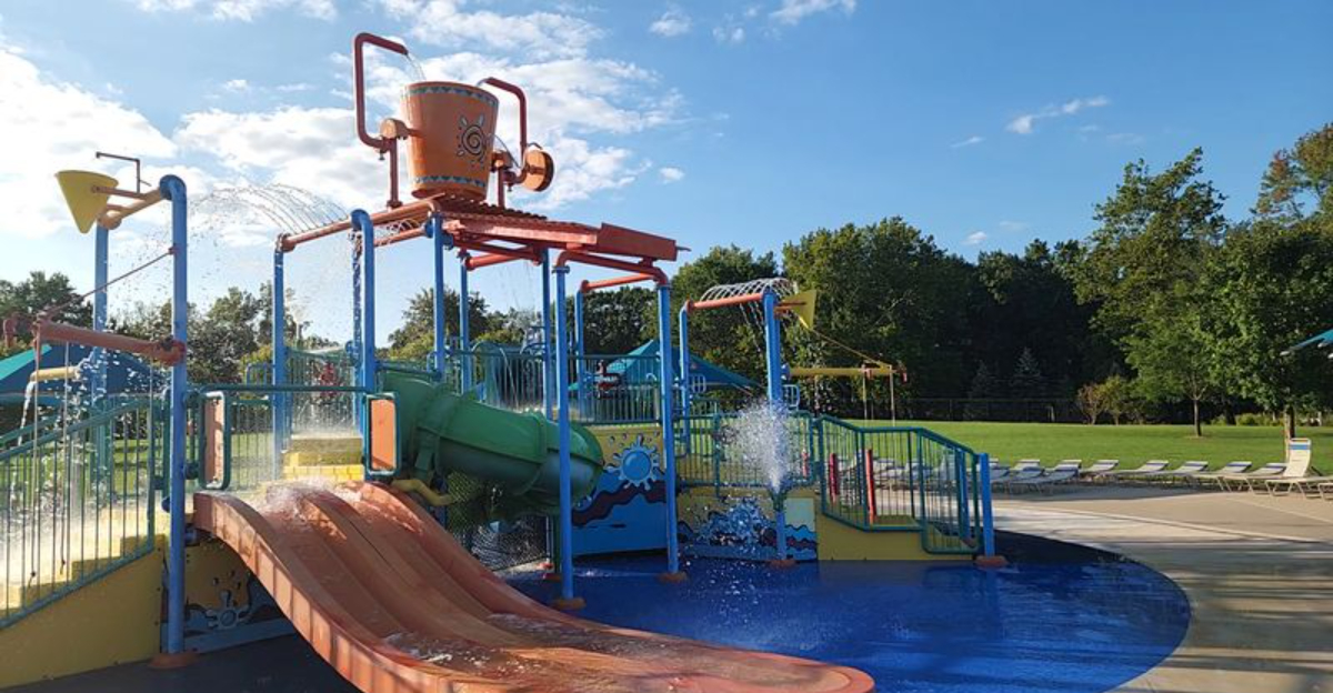 This Michigan Water Park Has Two Slides, A Lazy River, And A 300-Gallon Dumping Bucket