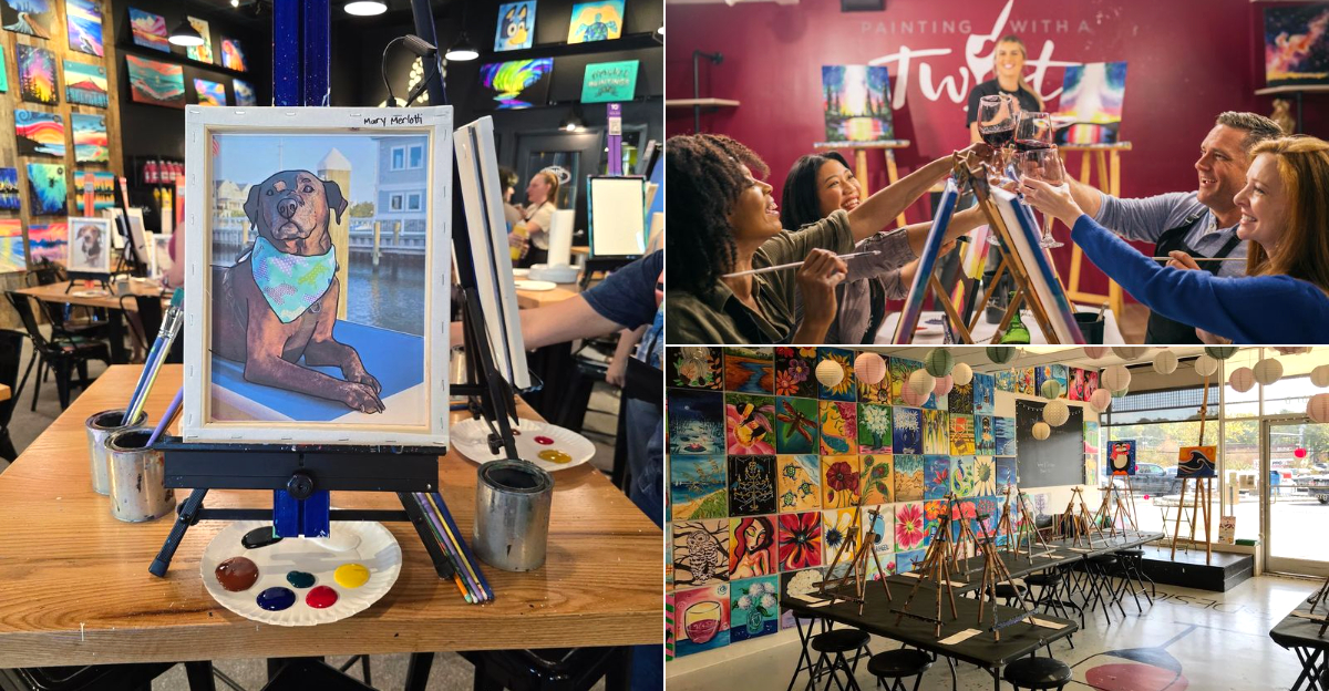 11 North Carolina Painting Workshops That Turn An Ordinary Day Into Something Special