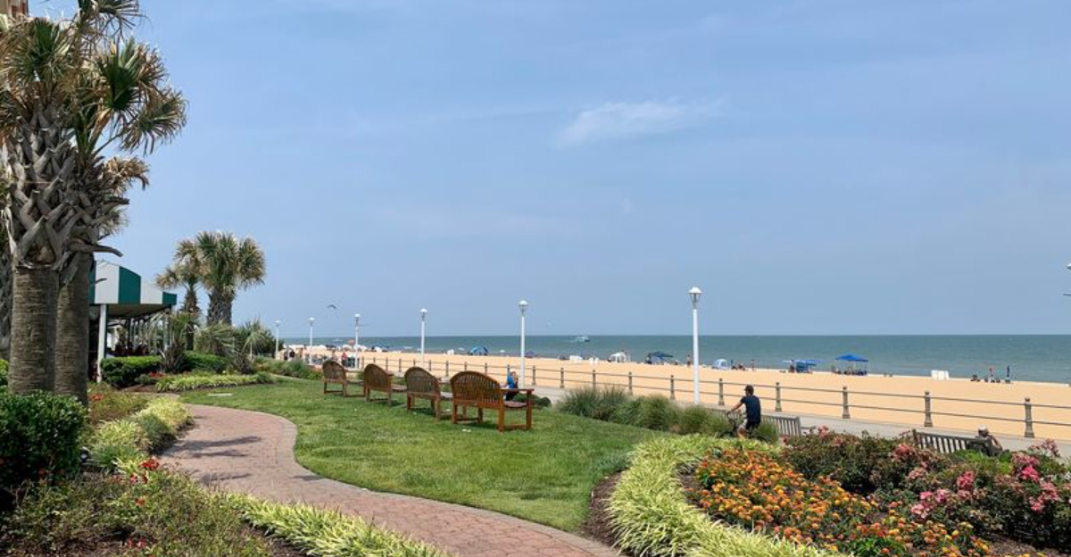 A Three-Mile Boardwalk Connects Ocean Views, Beachfront Restaurants, And Summer Concerts In Virginia