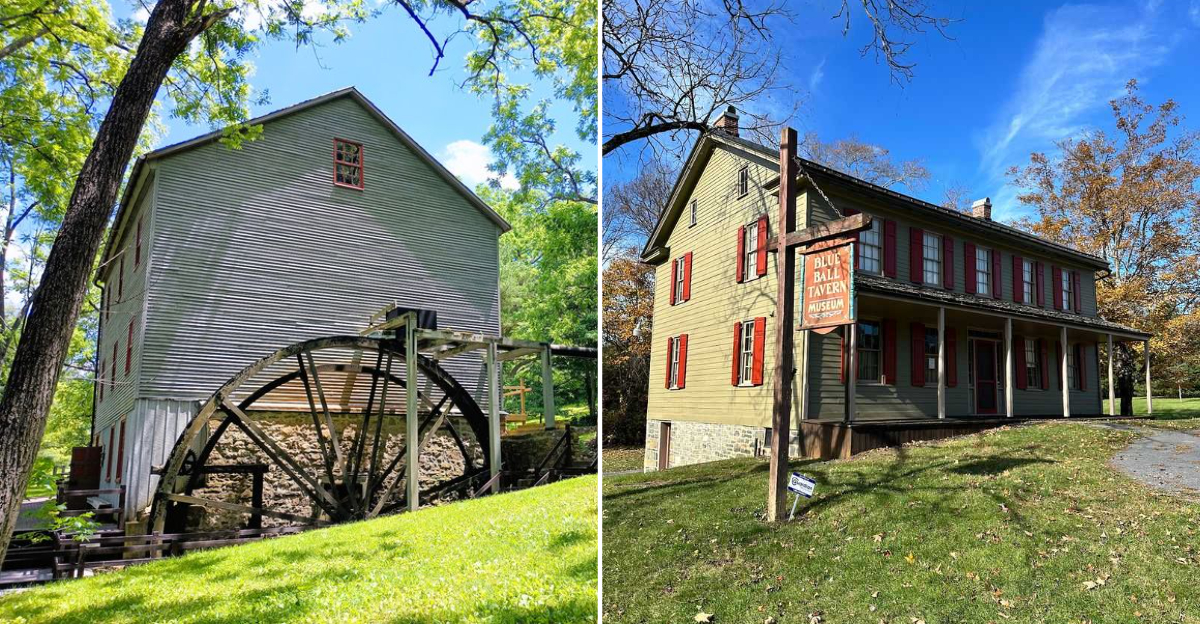A Giant Waterwheel Still Spins Inside This Pennsylvania State Park Grinding Fresh Cornmeal In Front Of You