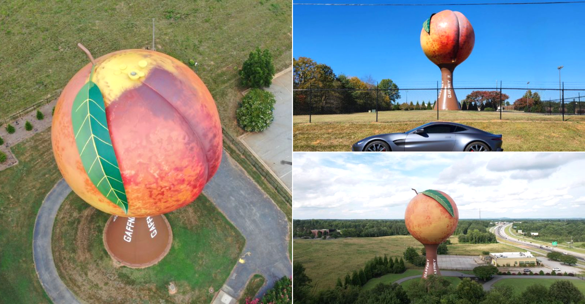This Peach-Shaped Water Tower Has Delighted South Carolina Drivers Since 1981