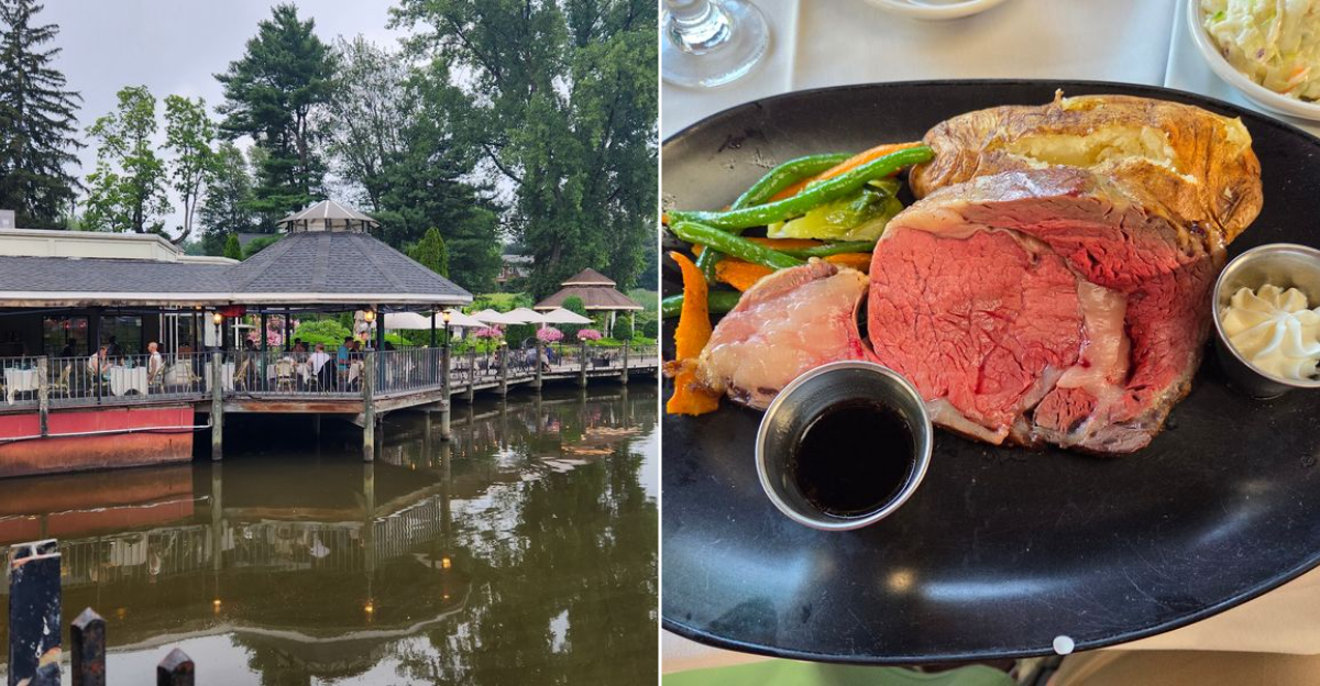 This Historic Connecticut Mill Turns Prime Rib Dinner Into A Riverside Escape