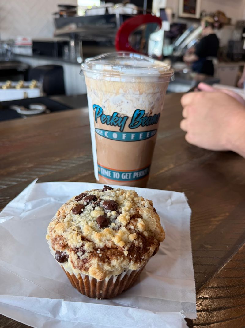 Real-Pumpkin Latte at Perky Beans Coffee, Leander