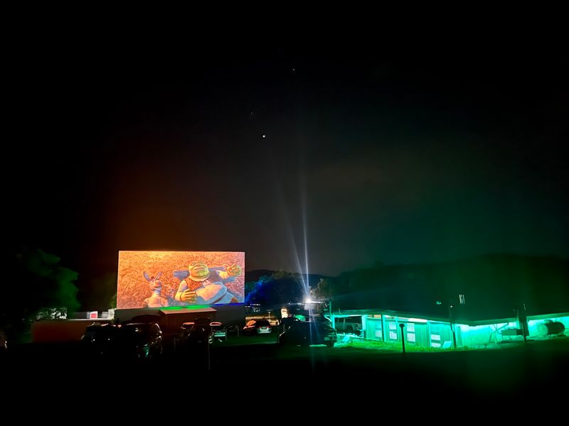 Under the Stars, the Screen Somehow Feels Bigger