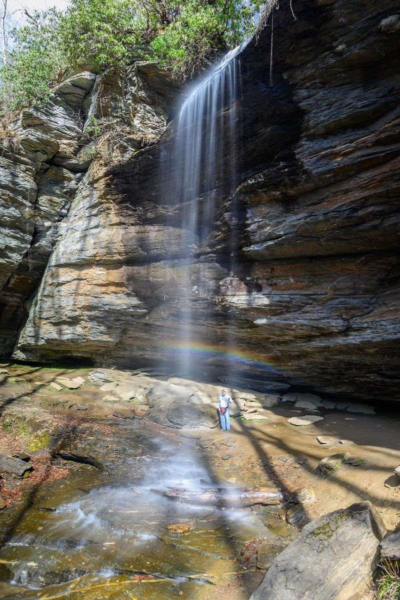 A Hidden Waterfall Just Off the Blue Ridge Parkway