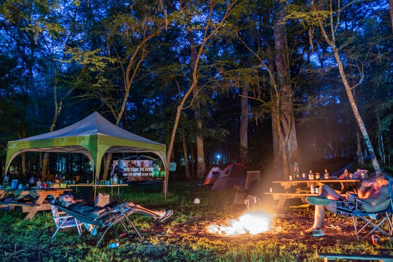 A Campsite Close to the Water