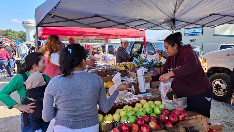 Fresh Produce Among the Vintage Finds