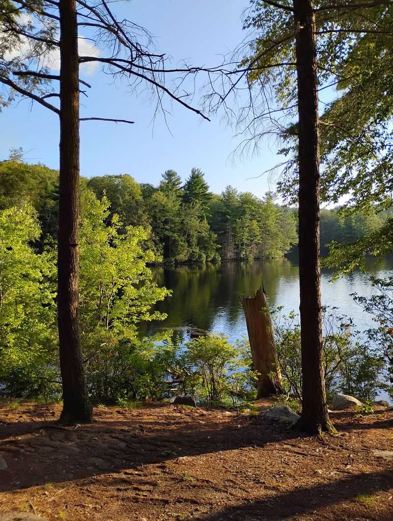 Burr Pond State Park in Torrington, Litchfield County,