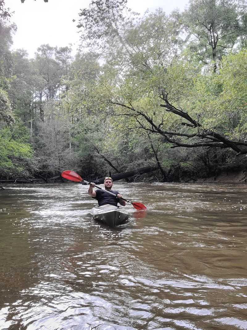 Kayaking on a Slow Blackwater Current