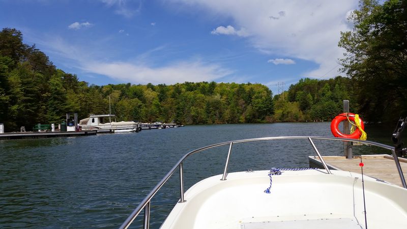 Fishing and Boating on a Working Lake