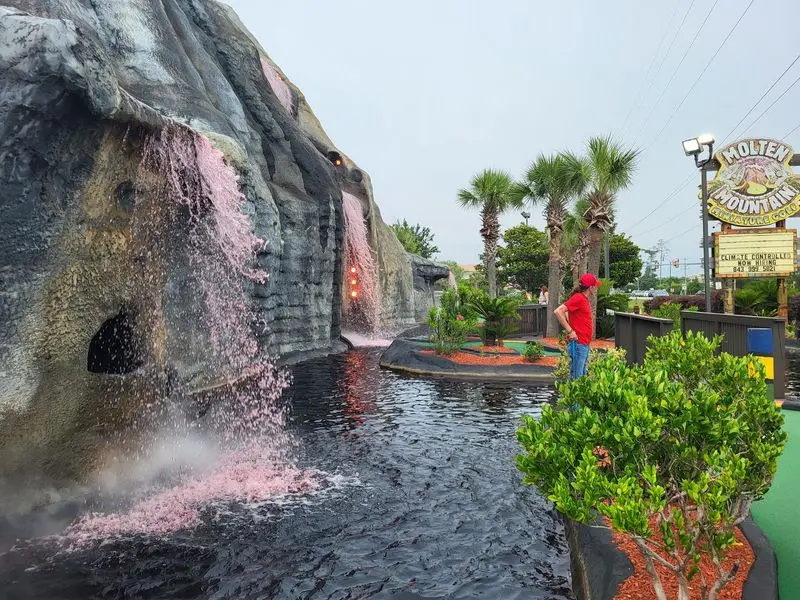 Molten Mountain Adventure Golf, North Myrtle Beach, Horry County,