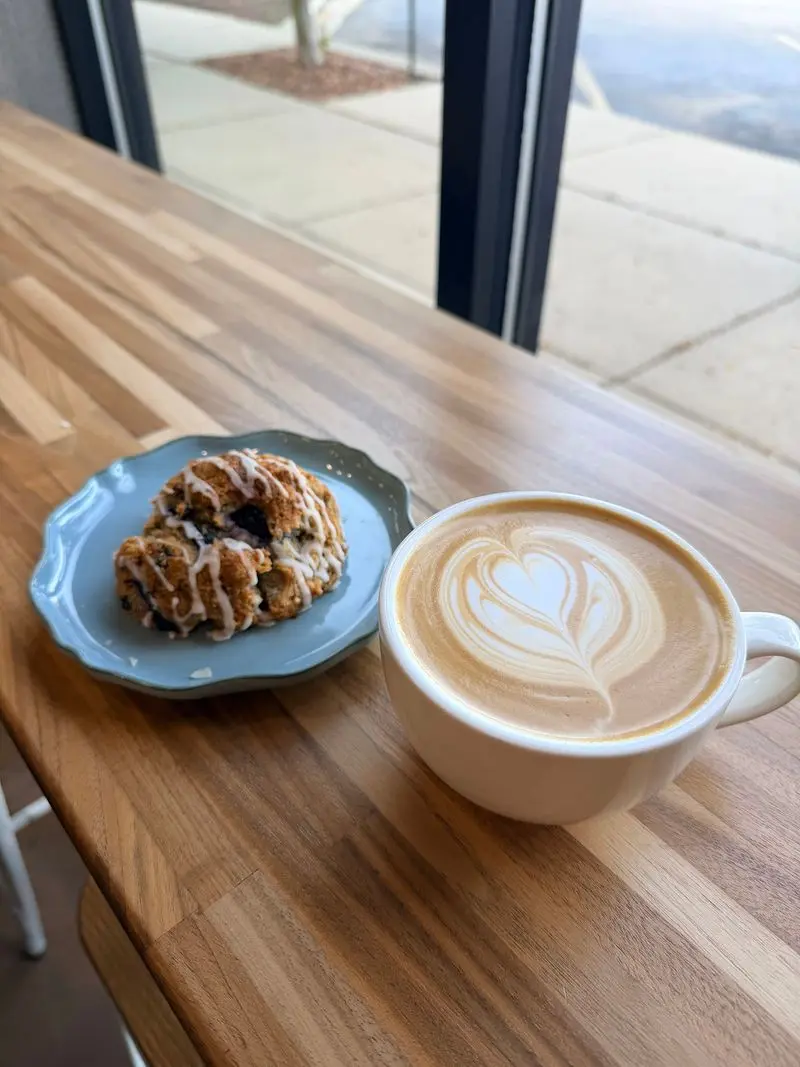 Smashing Pumpkins Latte + Pastry at Roots Coffeehouse, Sun Prairie