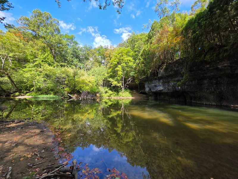 Small Waterfalls and Shaded Grottoes