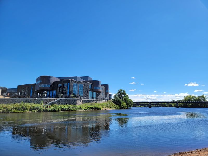 Phoenix Park Riverwalk in Eau Claire, Eau Claire County,