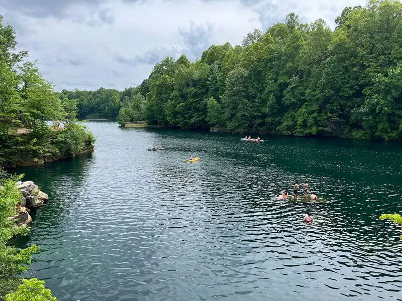 The Water Is Deep Enough for Serious Swimming and Diving
