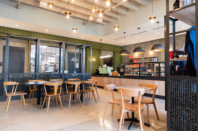 A Calm Cafe In A Colorful Art District