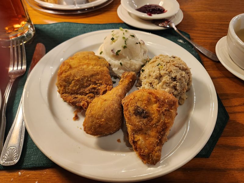 The Fried Chicken Is The Star Of The Table