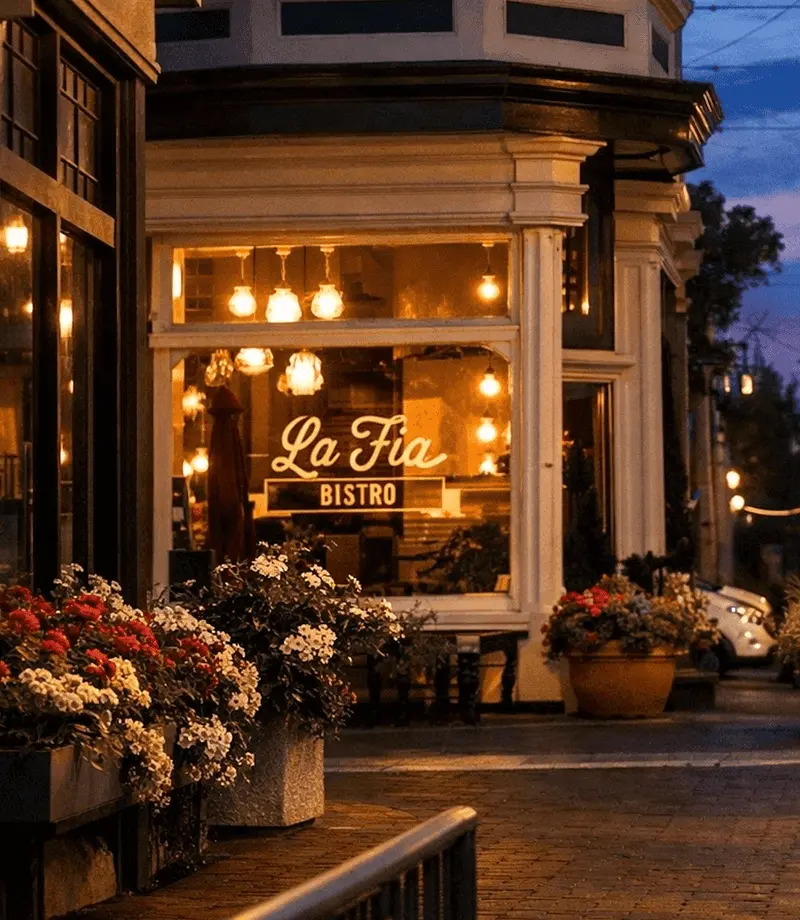 Soft Light on Market Street - La Fia Bistro
