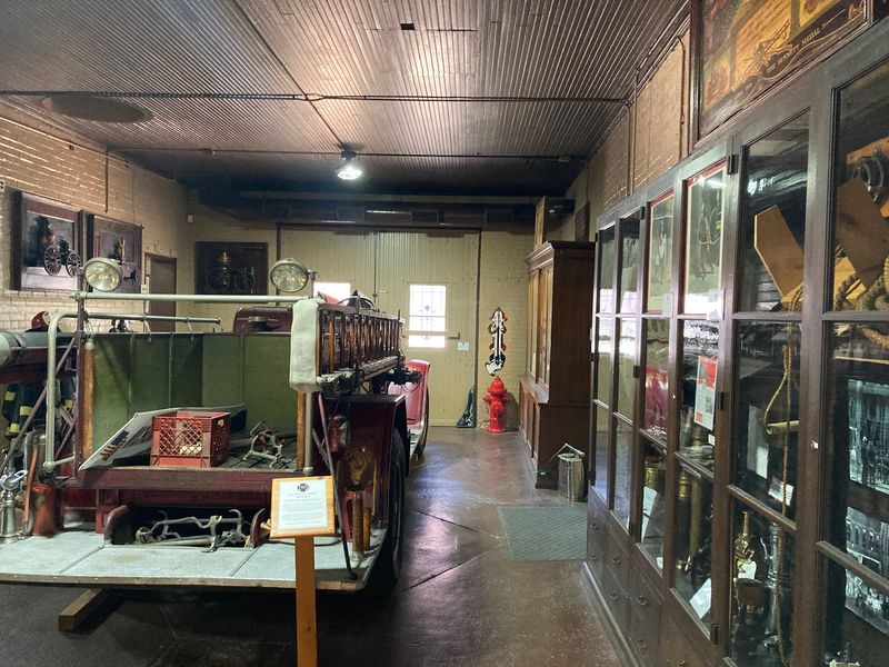 Explore The Firehouse Bunk Area And Brass Pole