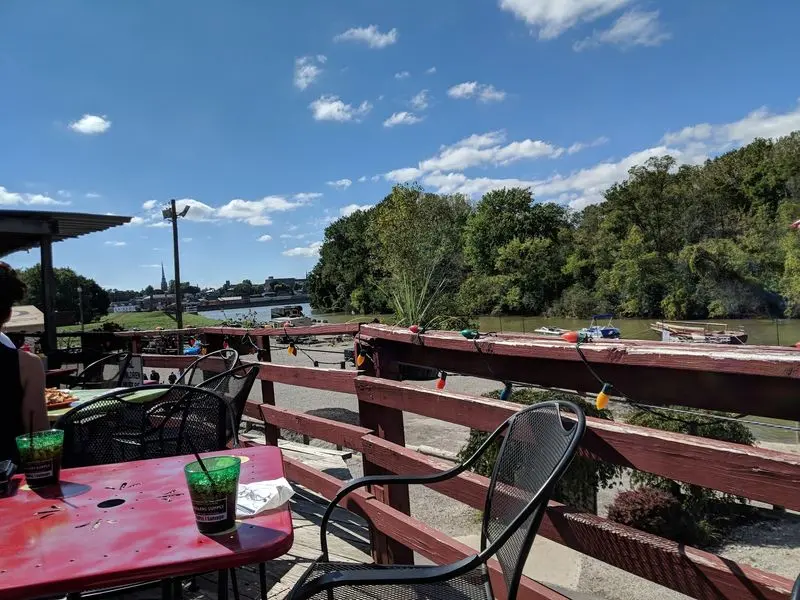The Riverfront View Adds Something to the Meal