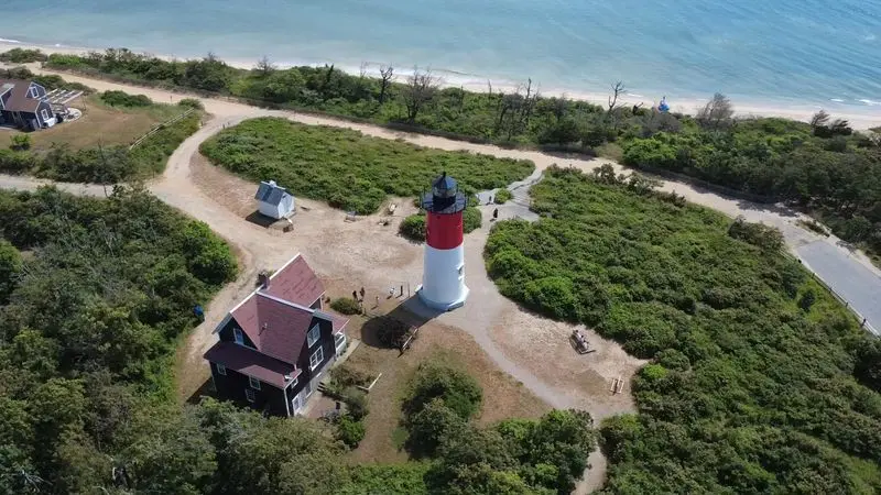 Sankaty Head Lighthouse in Siasconset, Nantucket County