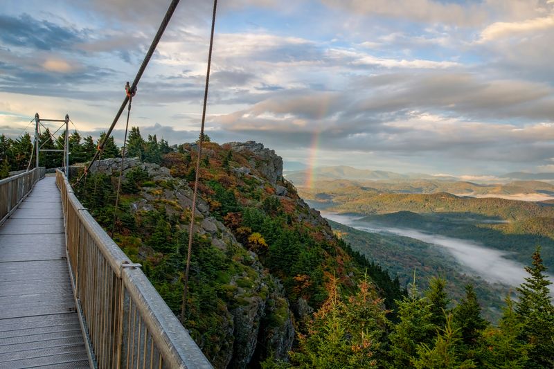The First Glimpse From the Summit Road