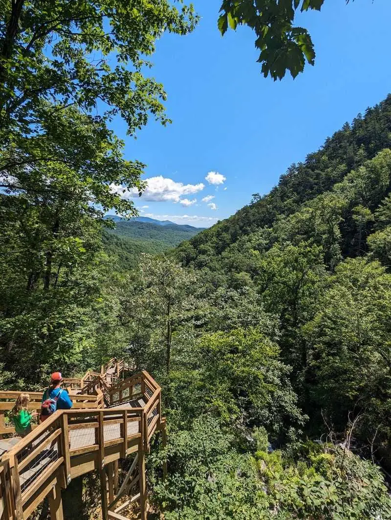 Catawba Falls Trail in Old Fort, McDowell County,