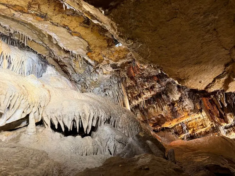 Look For Stalactites, Stalagmites And Crystal Formations
