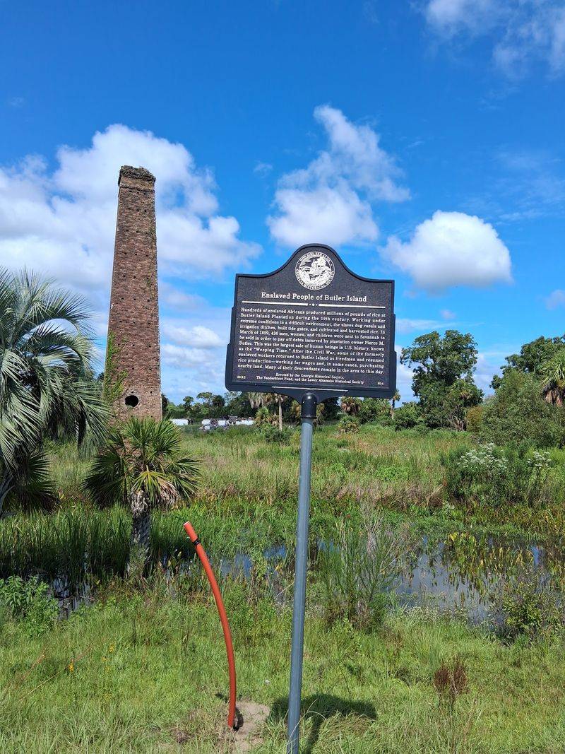 Butler Island and Its Historic Rice-Mill Remains