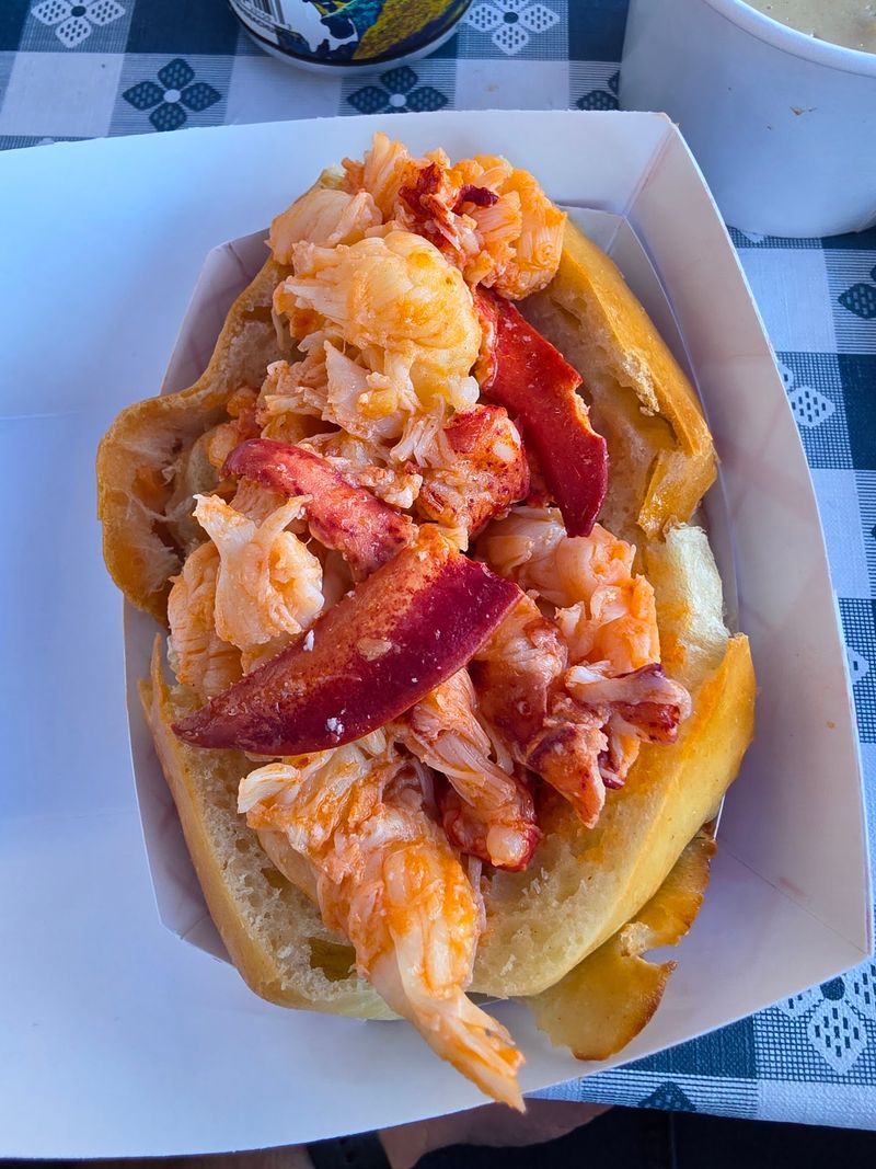 Choose Your Lobster Roll Hot With Butter Or Cold With Mayo