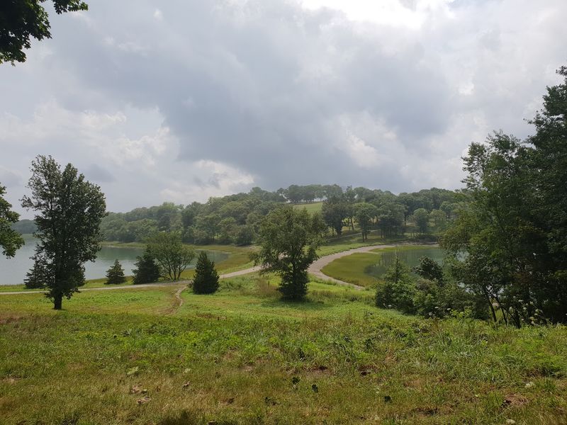 Harbor Hills With a City Beyond