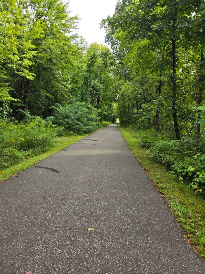 Spillway Trail at Pymatuning State Park in Jamestown, Crawford County,