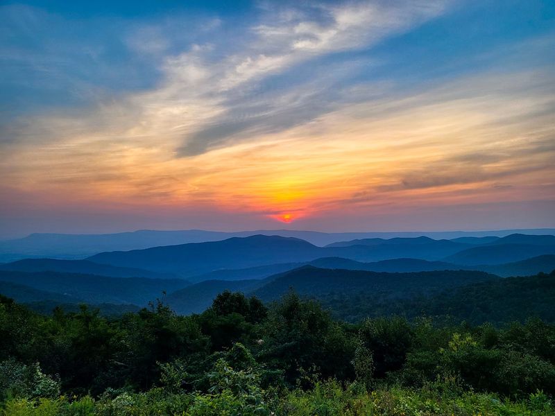 The Valley at Sunset