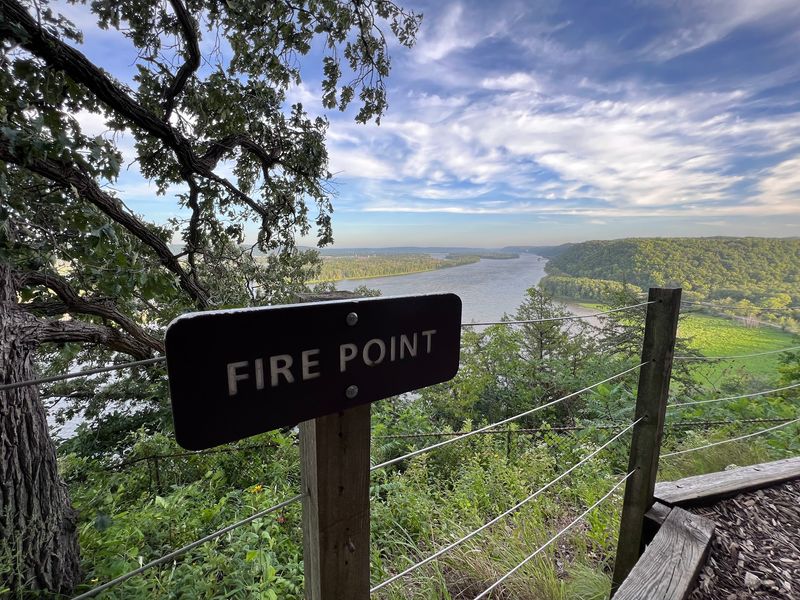 Fire Point Overlook Tower in Harpers Ferry, Allamakee County,