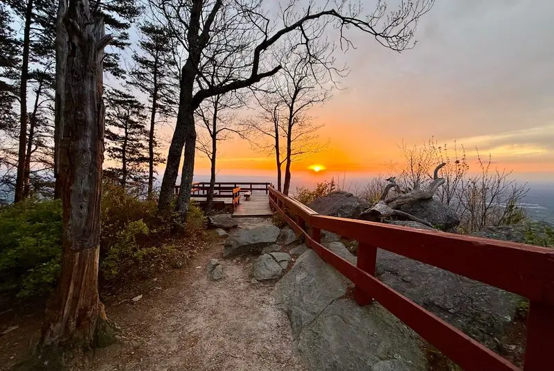 Fort Mountain Overlook and Tower Trail, Chatsworth, Murray County