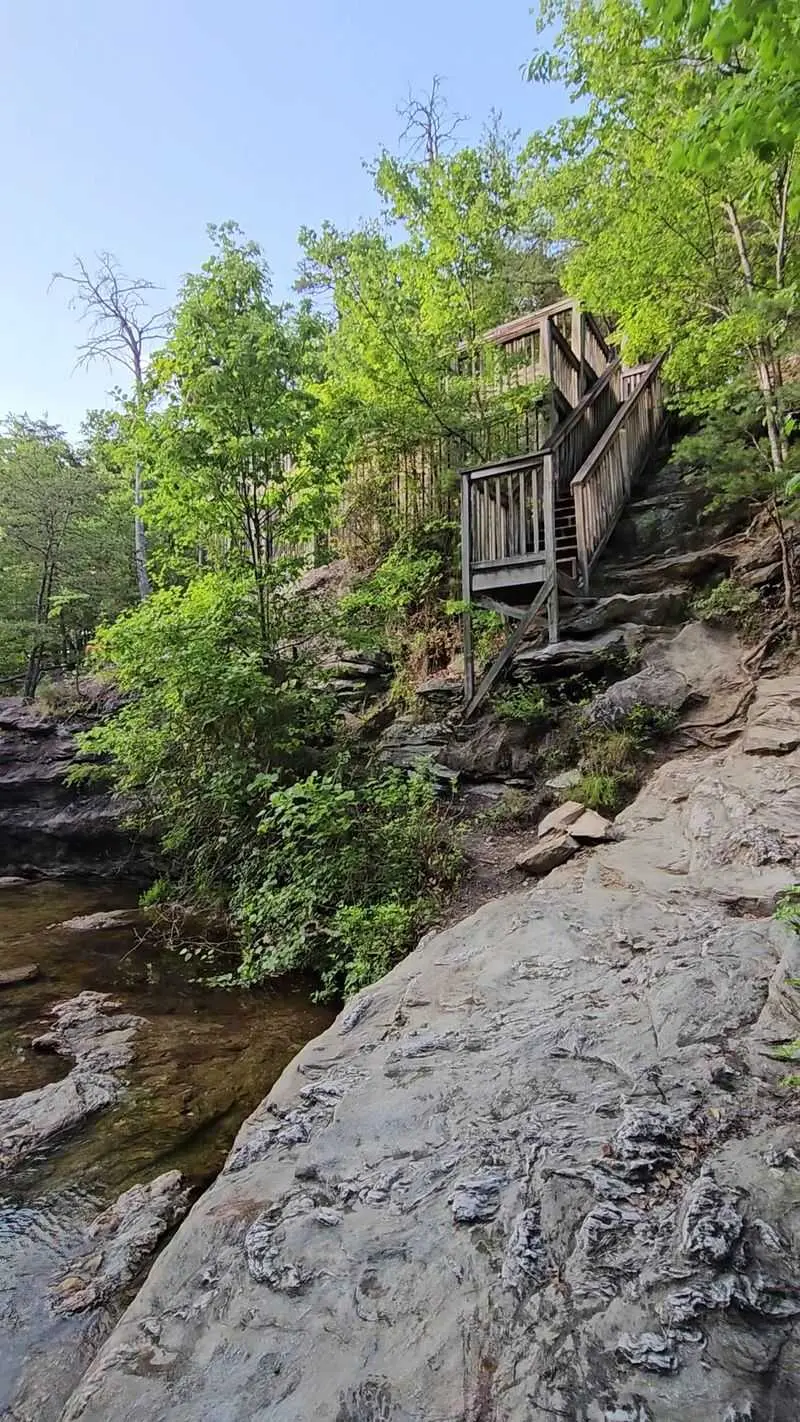 Upper Cascades Trail in Danbury, Stokes County,