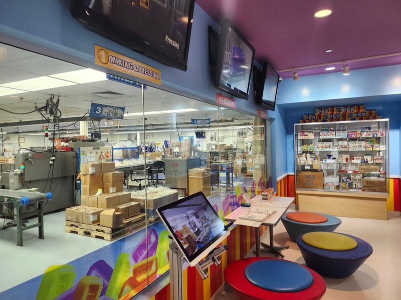 The Factory Viewing Area Adds Real Candy Magic