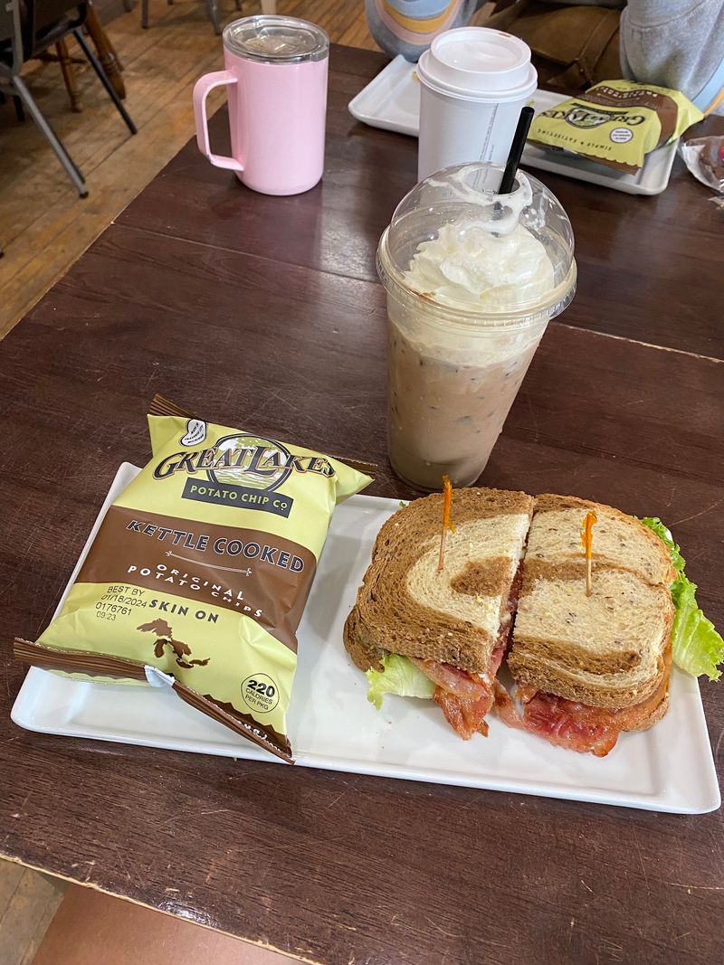 Falling Rock Cafe and Bookstore in Munising, Alger County,