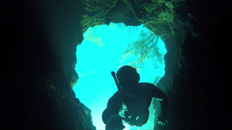 Blue Hole Is For More Experienced Swimmers