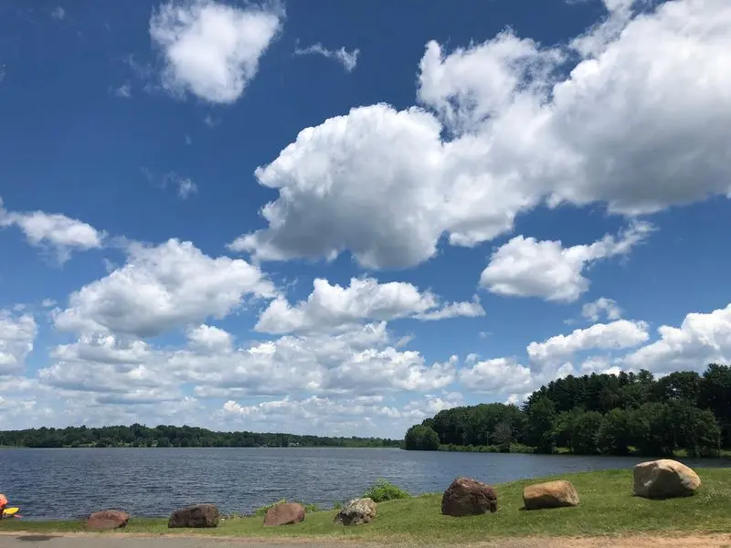 Batterson Park Pond in Farmington, Hartford County,
